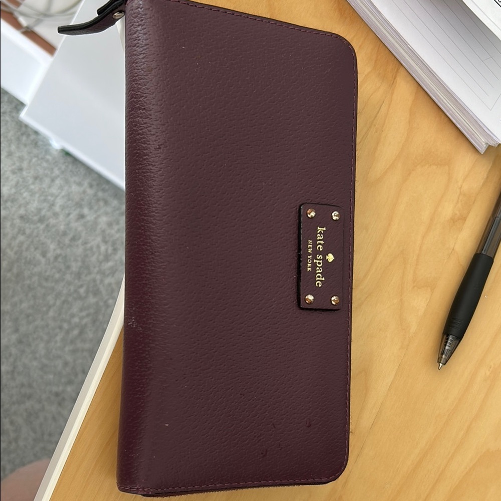 Kate Spade Burgundy Wallet